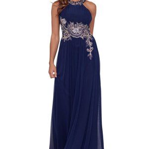 Betsy & Adam Embroidered-Waist Dress